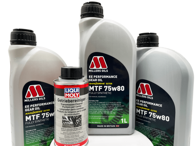 Vauxhall M32 6 Speed Millers 75w80 Gearbox Oil & Cleaner Service Kit For Pre 2012 Manual Models Eco Torque