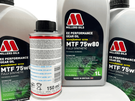 Vauxhall M32 6 Speed Millers 75w80 Gearbox Oil & Cleaner Service Kit For Pre 2012 Manual Models Eco Torque