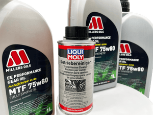 Vauxhall M32 6 Speed Millers 75w80 Gearbox Oil & Cleaner Service Kit For Pre 2012 Manual Models Eco Torque