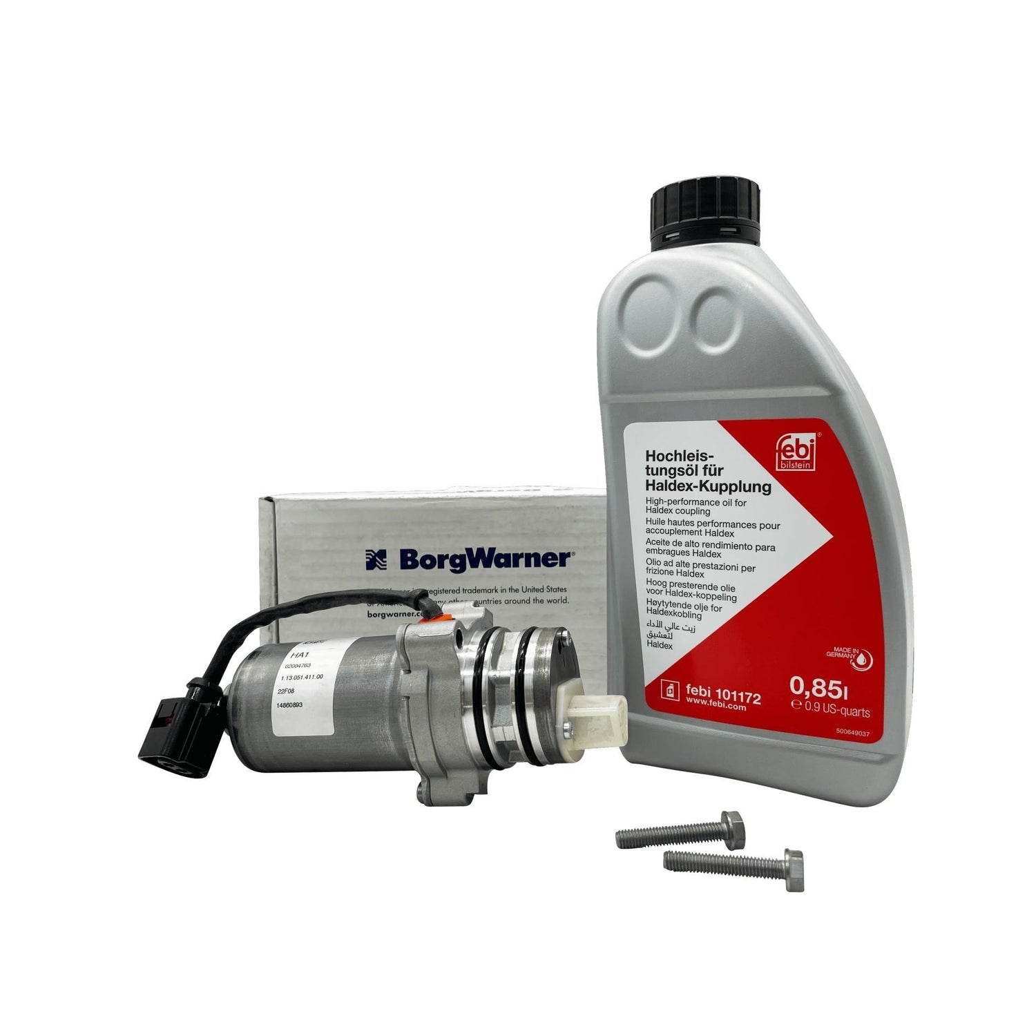 Volvo 5th Generation Haldex Pump Kit With High Performance Febi Bilstein Oil Haldex Coupling for Rear Differential AWD 31367750 Eco Torque
