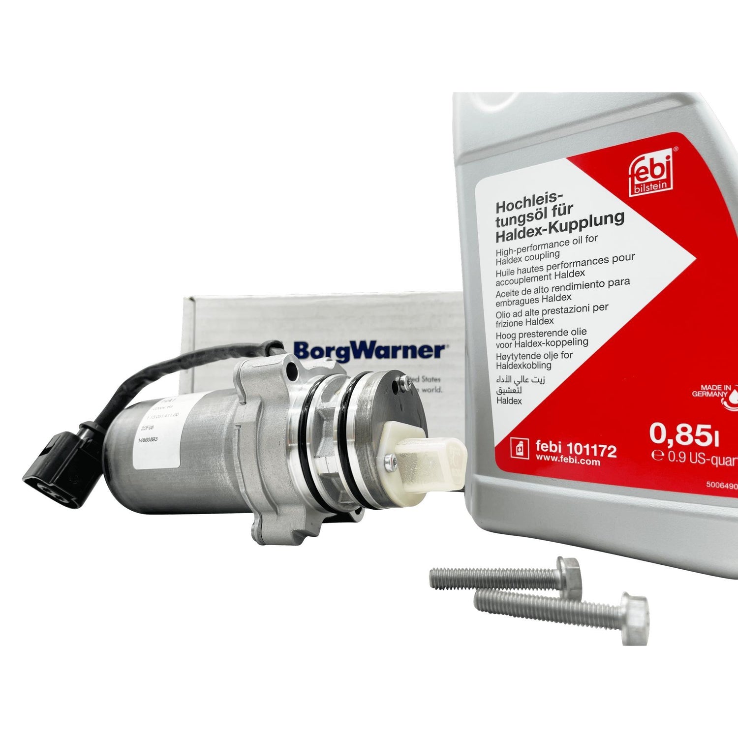 Volvo 5th Generation Haldex Pump Kit With High Performance Febi Bilstein Oil Haldex Coupling for Rear Differential AWD 31367750 Eco Torque