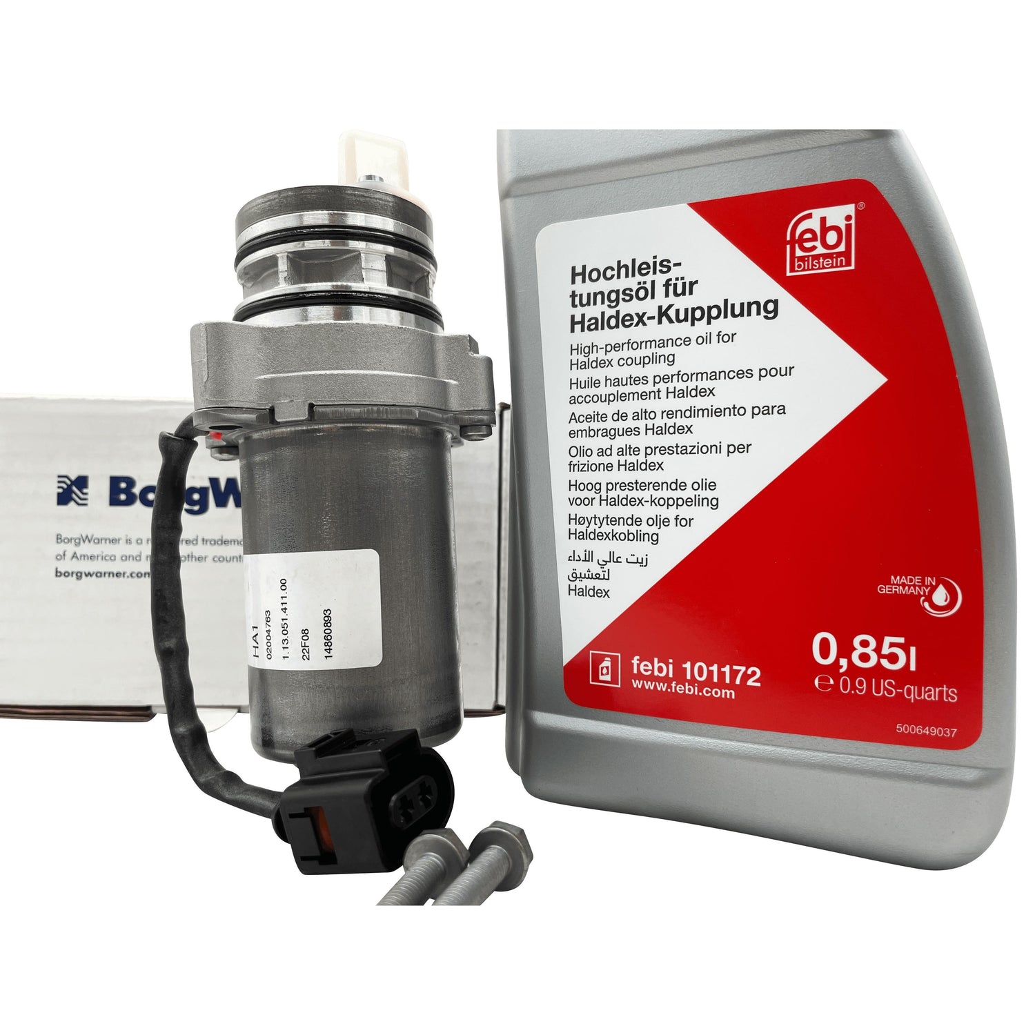 Volvo 5th Generation Haldex Pump Kit With High Performance Febi Bilstein Oil Haldex Coupling for Rear Differential AWD 31367750 Eco Torque