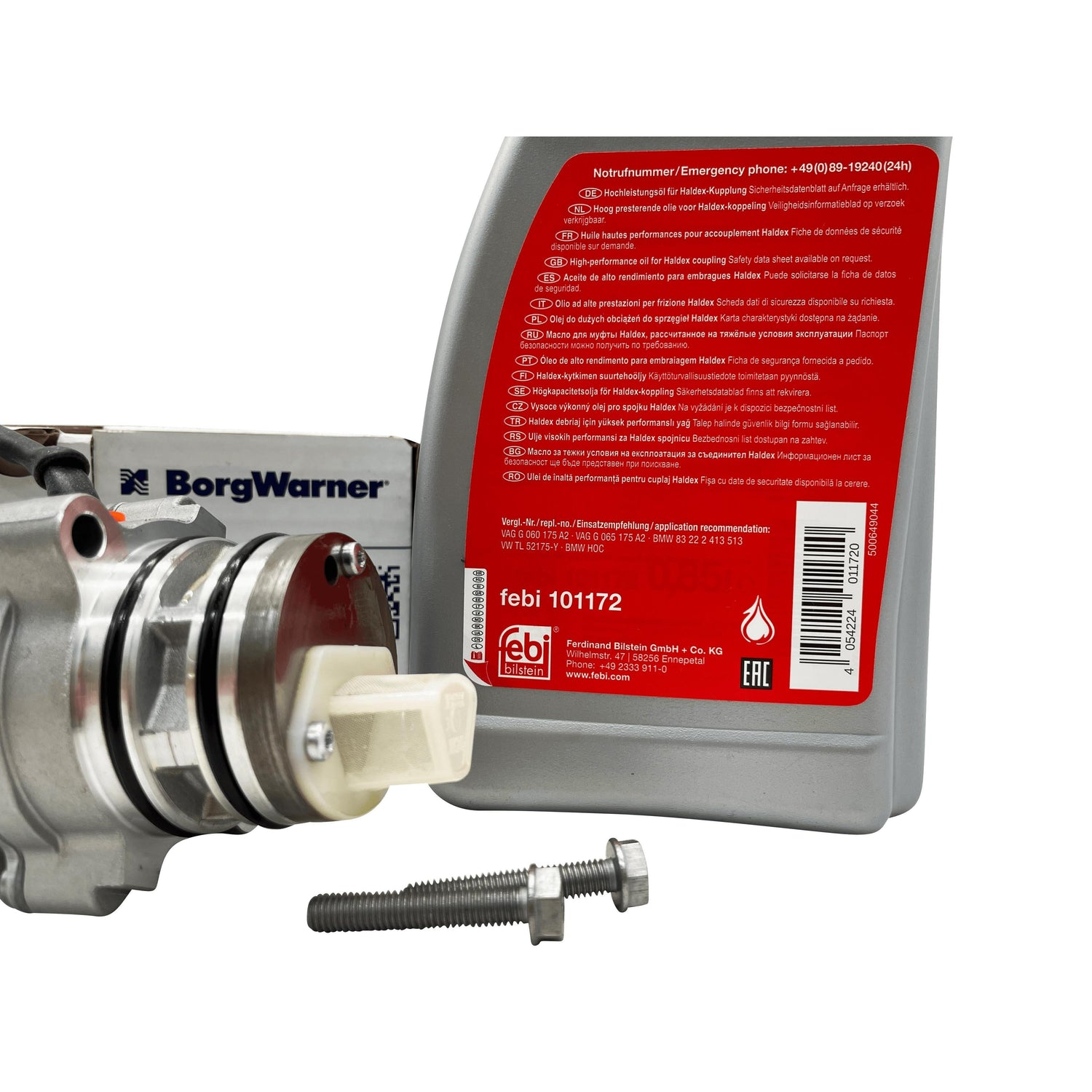 Volvo 5th Generation Haldex Pump Kit With High Performance Febi Bilstein Oil Haldex Coupling for Rear Differential AWD 31367750 Eco Torque