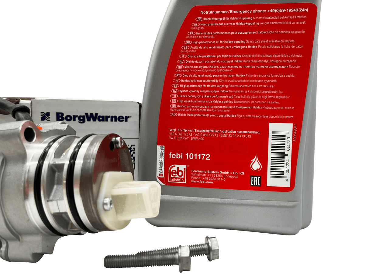 Volvo 5th Generation Haldex Pump Kit With High Performance Febi Bilstein Oil Haldex Coupling for Rear Differential AWD 31367750 Eco Torque