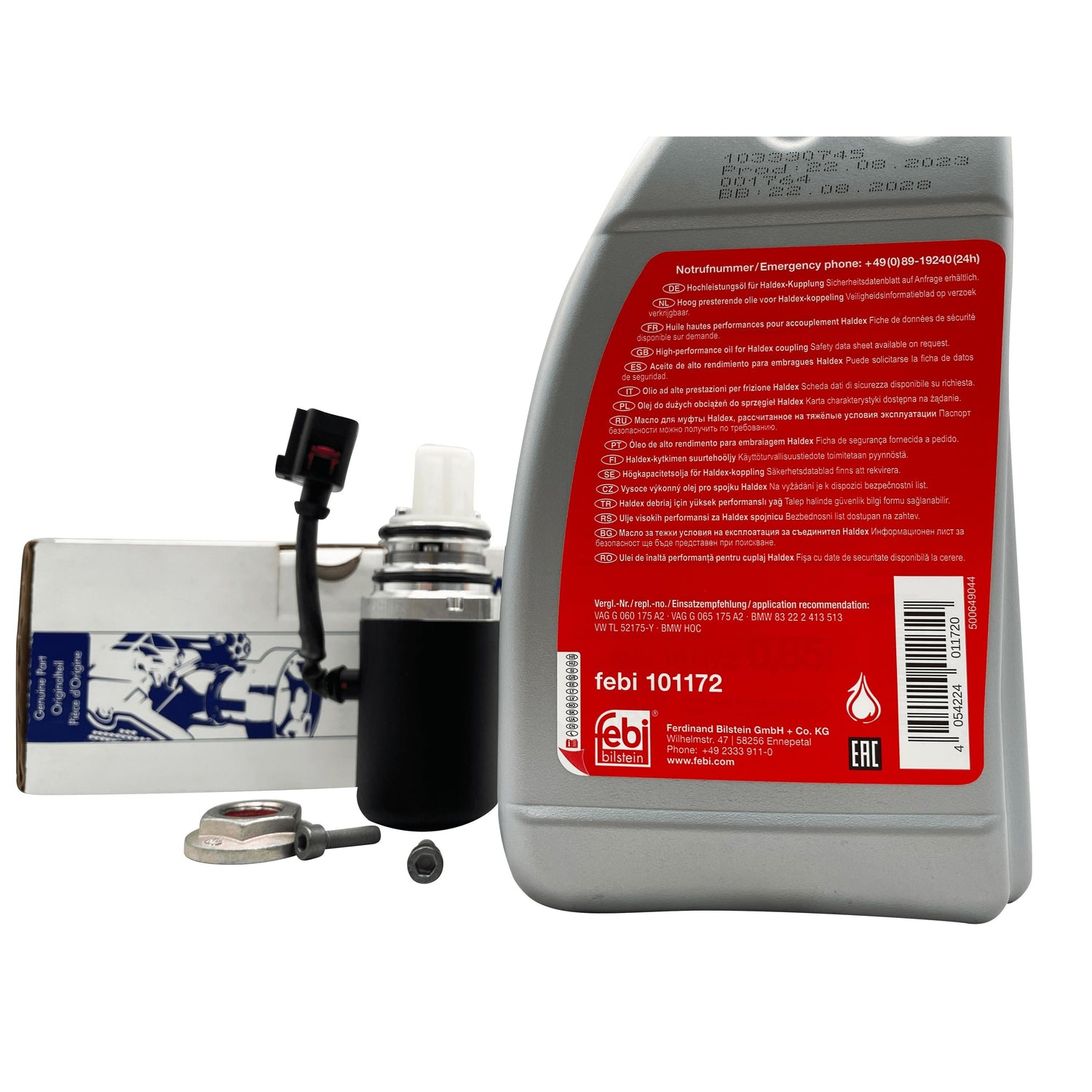 Volvo Haldex Pump Kit With Febi Bilstein Oil for 2nd / 3rd Gen AWD 30783079 Eco Torque