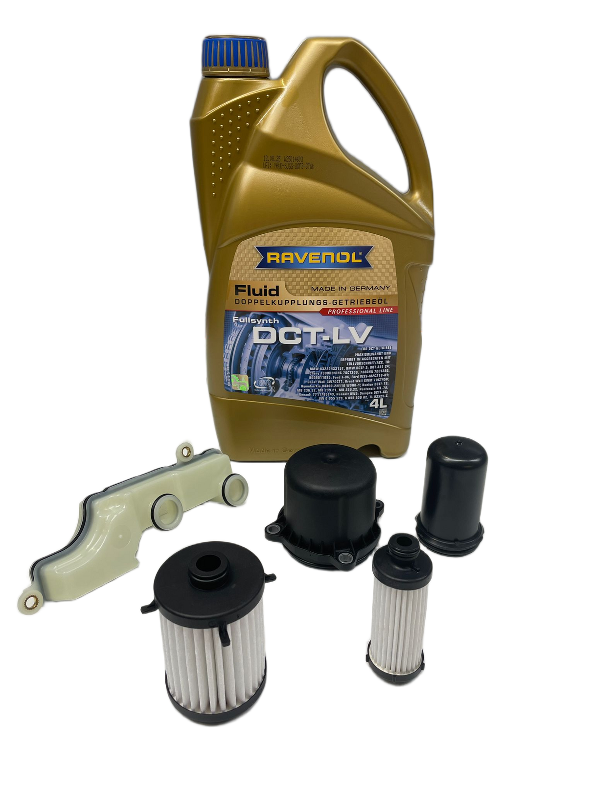 Audi Automatic Transmission Oil and Filter Service Kit DCT-LV Ravenol 0CK DL382