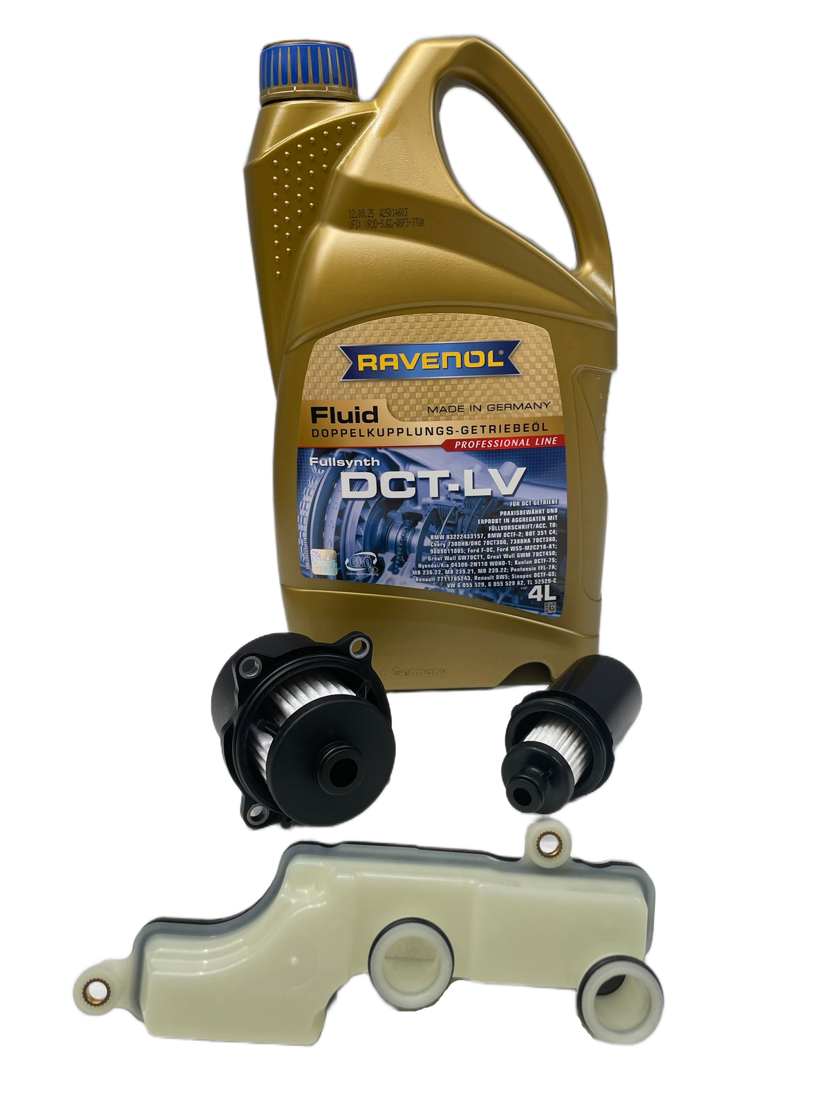 Audi Automatic Transmission Oil and Filter Service Kit DCT-LV Ravenol 0CK DL382