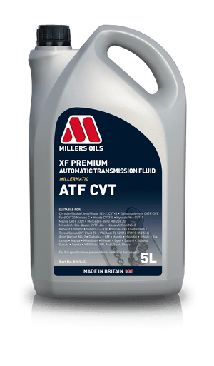 Millers Oils XF Premium ATF CVT Automatic Gearbox Oil 5L Eco Torque