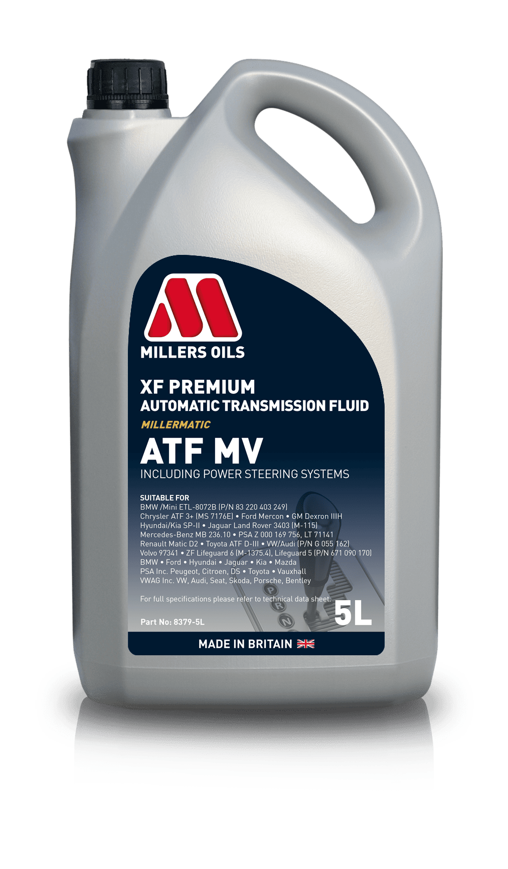 Millers Oils XF Premium ATF MV Automatic Gearbox Oil 5L Eco Torque