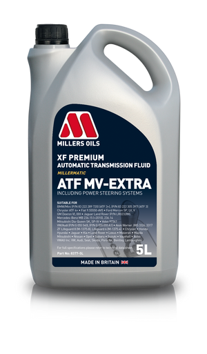 Millers Oils XF Premium ATF MV-EXTRA Automatic Gearbox Oil 5L Eco Torque