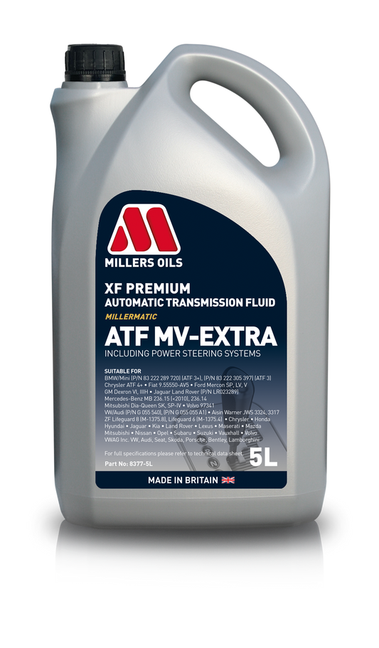 Millers Oils XF Premium ATF MV-EXTRA Automatic Gearbox Oil 5L Eco Torque