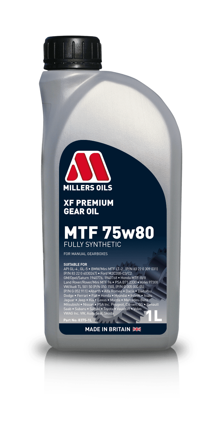 Millers Oils XF Premium MTF 75w80 Manual Gearbox Oil 1L Eco Torque