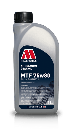Millers Oils XF Premium MTF 75w80 Manual Gearbox Oil 1L Eco Torque