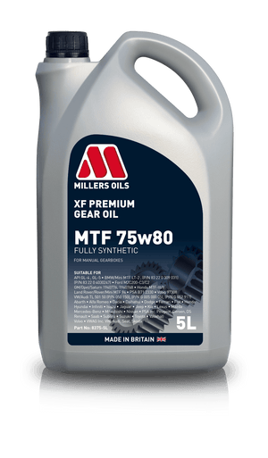 Millers Oils XF Premium MTF 75w80 Manual Gearbox Oil 5L Eco Torque
