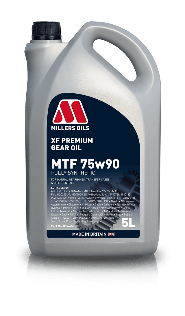 Millers Oils XF Premium MTF 75w90 Manual Gearbox Oil 5L Eco Torque