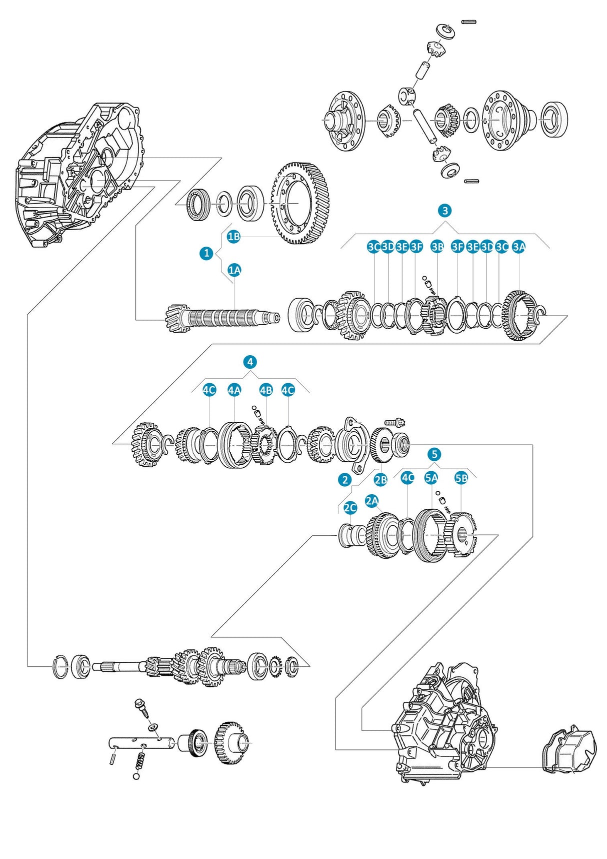 Crown Wheel & Pinion Z: 13-83 / MG5T Gearbox