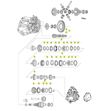 Crown Wheel & Pinion Z: 13-68 for MLGU Gearbox 9639746988