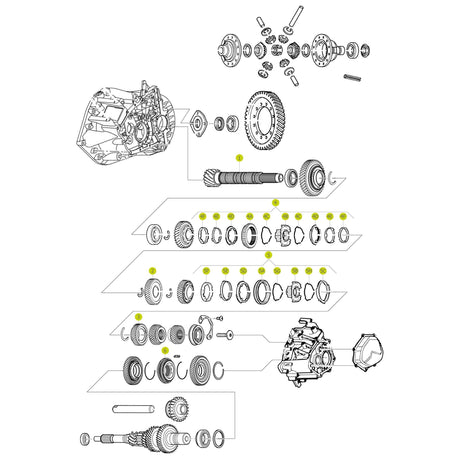 Pinion Z: 15 for BVM6 Gearbox 9671953188