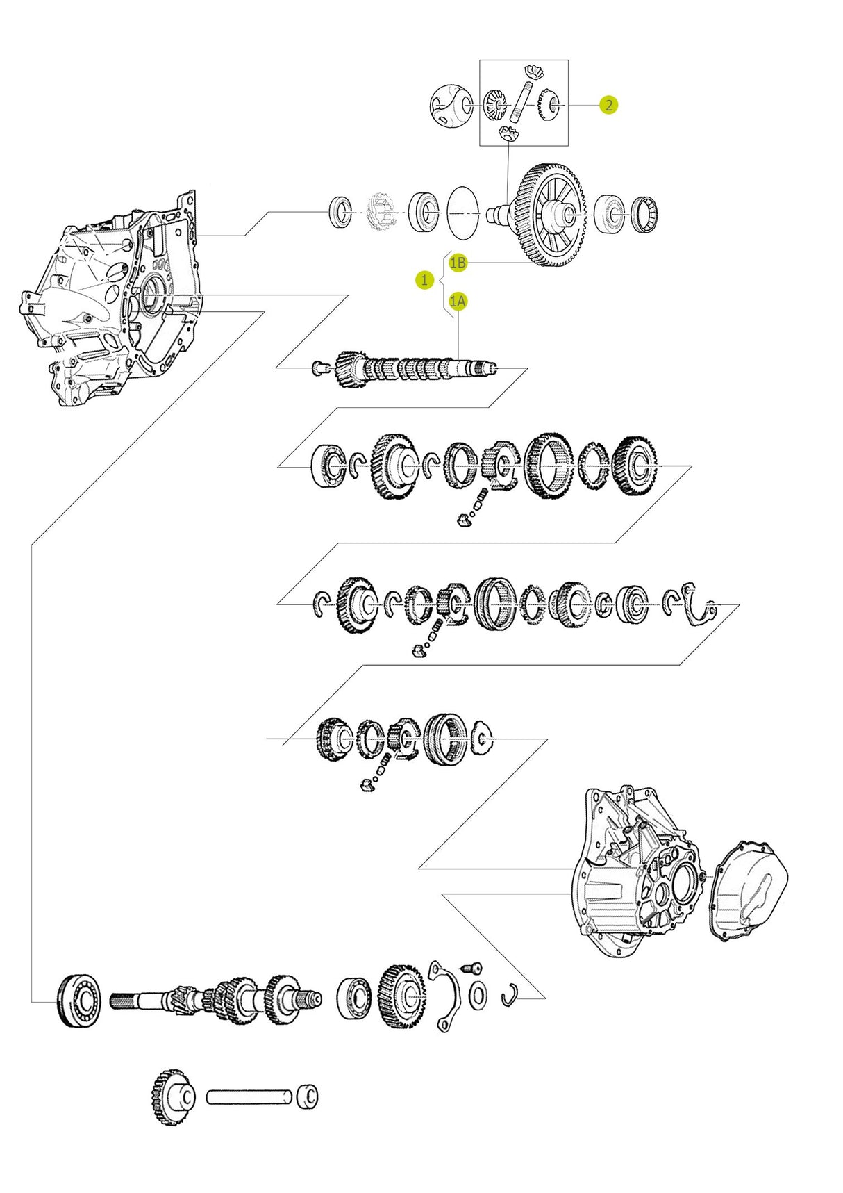 Crown Wheel & Pinion Z: 13-59 for MA Gearbox 3118.J4