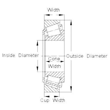 KOYO Tapered Roller Bearing LM102949/LM102910 45.24x73.43x19.56mm