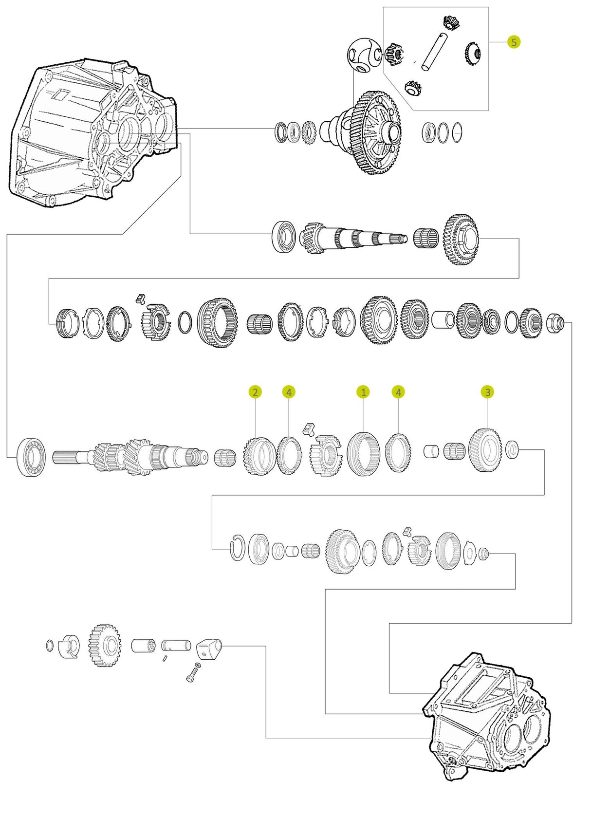 Alpha Romeo/FIAT/Lancia 4th Speed Gear Z: 34/C510 Gearbox 46767060