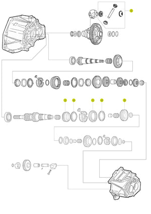 5th Speed Synchronizing Hub for C510 Gearbox 55195576